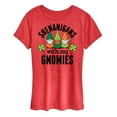 thumbnail image 1 of Instant Message - Shenanigans With My Gnomies - Women's Short Sleeve Graphic T-Shirt, 1 of 6