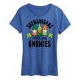thumbnail image 1 of Instant Message - Shenanigans With My Gnomies - Women's Short Sleeve Graphic T-Shirt, 1 of 6