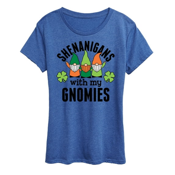 Instant Message - Shenanigans With My Gnomies - Women's Short Sleeve Graphic T-Shirt