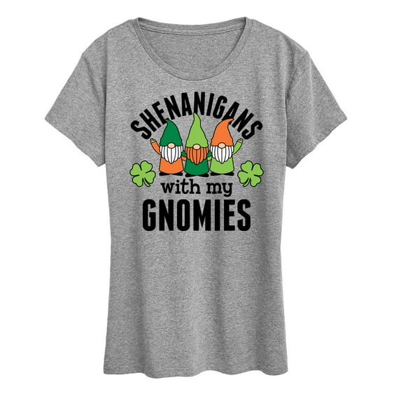 Instant Message - Shenanigans With My Gnomies - Women's Short Sleeve Graphic T-Shirt
