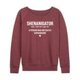 thumbnail image 1 of Instant Message - Shenanigator Definition - Women's Lightweight French Terry Long Sleeve Shirt, 1 of 6