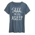 thumbnail image 1 of Instant Message - Shhh I'm Still Asleep - Women's Short Sleeve Graphic T-Shirt, 1 of 6