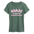 thumbnail image 1 of Instant Message - Shhh Overstimulated - Women's Short Sleeve Graphic T-Shirt, 1 of 5