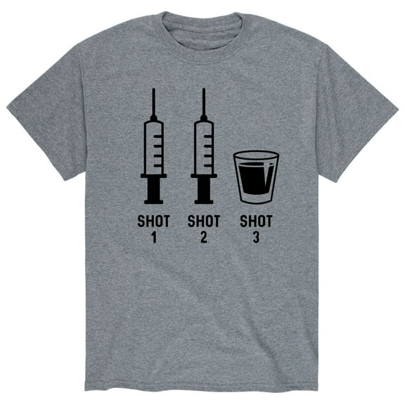 Instant Message - Shot 1 Shot 2 Shot 3- Men's Short Sleeve Graphic T-Shirt