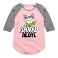 thumbnail image 1 of Instant Message - Shred Alotl - Toddler And Youth Girls Raglan Graphic T-Shirt, 1 of 5