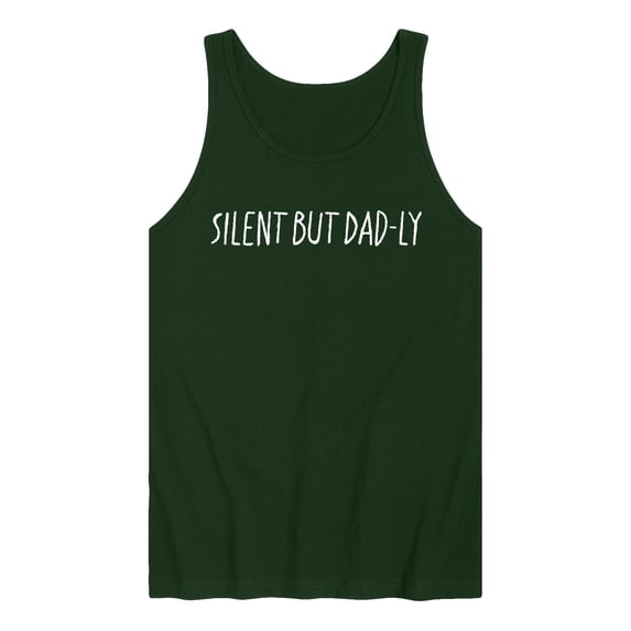 Instant Message - Silent But Dadly Graphic Tank Top