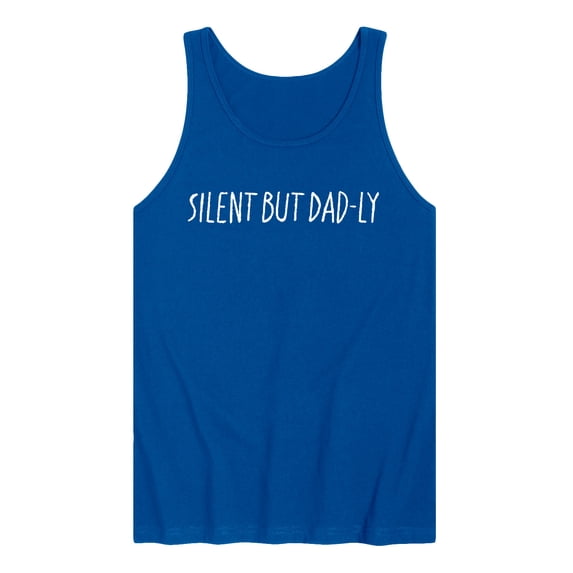 Instant Message - Silent But Dadly Graphic Tank Top