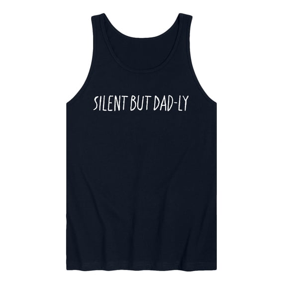 Instant Message - Silent But Dadly Graphic Tank Top