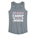 thumbnail image 1 of Instant Message - Easter Is For - Women's Racerback Tank Top, 1 of 6