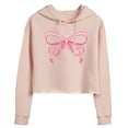 thumbnail image 1 of Instant Message - Simple Bow Cropped Graphic Hoodie, 1 of 5