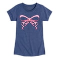 thumbnail image 1 of Instant Message - Simple Bow Fitted Short Sleeve Graphic T-Shirt, 1 of 5