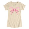thumbnail image 1 of Instant Message - Simple Bow Fitted Short Sleeve Graphic T-Shirt, 1 of 5