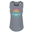 thumbnail image 1 of Instant Message - Simple Sunset Waves - Women's Racerback Tank, 1 of 5