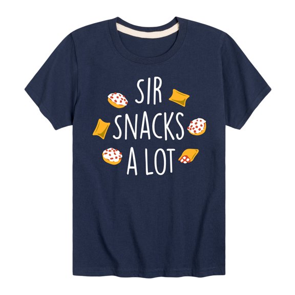Instant Message - Sir Snacks A Lot - Toddler & Youth Short Sleeve Graphic T-Shirt