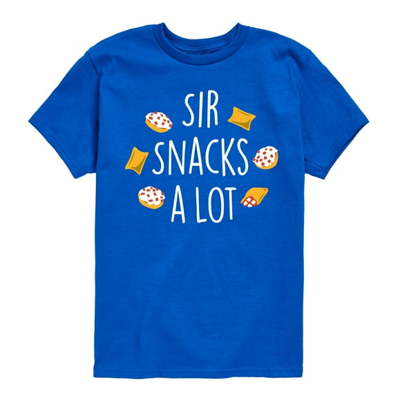 Instant Message - Sir Snacks A Lot - Toddler & Youth Short Sleeve Graphic T-Shirt