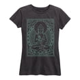 thumbnail image 1 of Instant Message - Sitting Buddha - Women's Short Sleeve Graphic T-shirt, 1 of 5