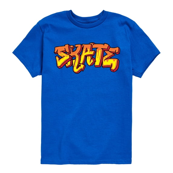 Instant Message - Skate Grafitti - Youth Boys Short Sleeve Graphic T-Shirt