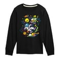 thumbnail image 1 of Instant Message - Skateboarders In Space - Toddler & Youth Long Sleeve Graphic T-Shirt, 1 of 6
