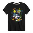 thumbnail image 1 of Instant Message - Skateboarders In Space - Toddler & Youth Short Sleeve T-Shirt, 1 of 6
