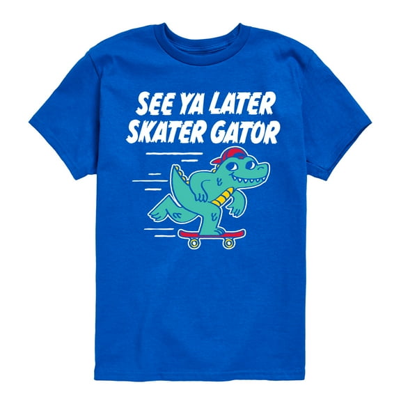 Instant Message - Skateboarding - See Ya Later Skater - Toddler & Youth Short Sleeve T-Shirt
