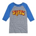 thumbnail image 1 of Instant Message - Skateboarding - Skate Graffiti - Toddler & Youth Raglan Graphic T-Shirt, 1 of 5