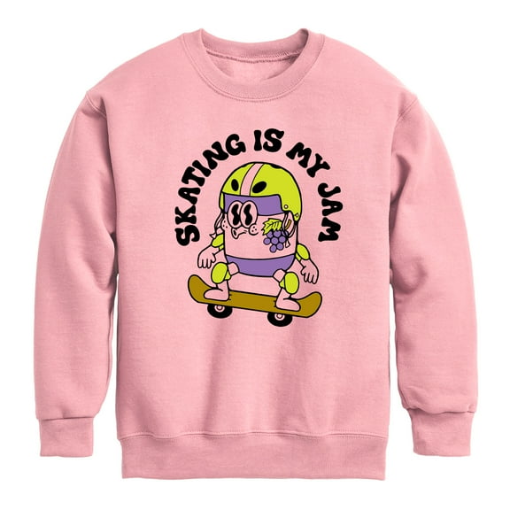 Instant Message - Skateboarding - Skating: My Job - Toddler & Youth Crewneck Fleece Sweatshirt