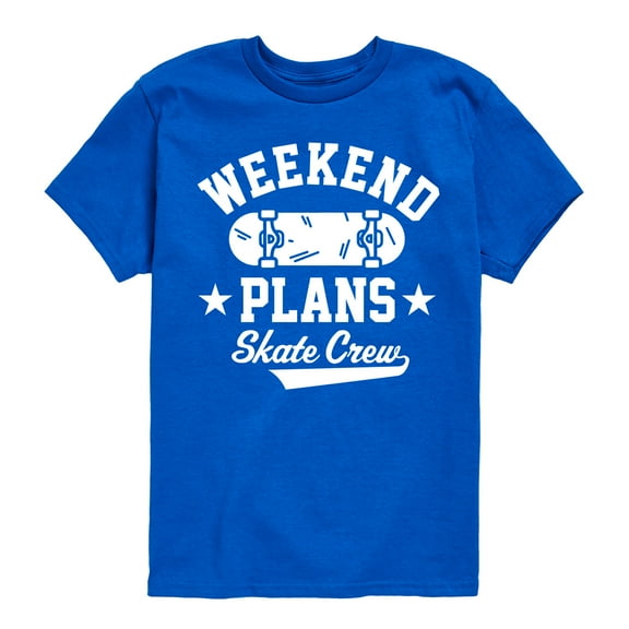 Instant Message - Skateboarding - Weekend Plans Skate Crew - Toddler & Youth Short Sleeve T-Shirt