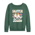 thumbnail image 1 of Instant Message - Skater Babe - Women's Lightweight French Terry Long Sleeve Shirt, 1 of 6