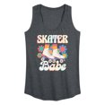 thumbnail image 1 of Instant Message - Skater Babe - Women's Racerback Tank Top, 1 of 6
