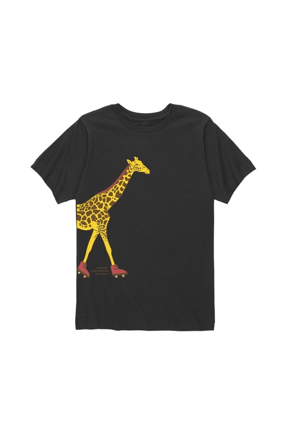 - Skating Giraffe Side Hit  - Youth Short Sleeve Tee
