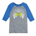 thumbnail image 1 of Instant Message - Skeleton Gamer Hands - Toddler & Youth Raglan Graphic T-Shirt, 1 of 5