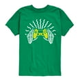 thumbnail image 1 of Instant Message - Skeleton Gamer Hands - Toddler & Youth Short Sleeve Graphic T-Shirt, 1 of 6