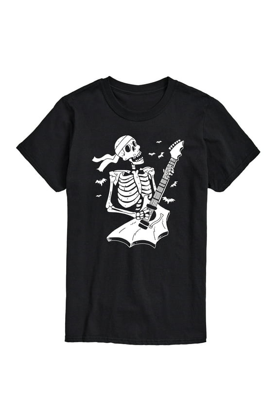 - Skeleton Guitar Rocker - Halloween - Men's Short Sleeve Graphic T-Shirt