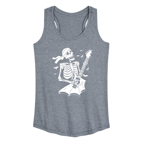 Instant Message - Skeleton Guitar - Women's Racerback Tank Top