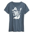thumbnail image 1 of Instant Message - Skeleton Guitar - Women's Short Sleeve Graphic T-Shirt, 1 of 6