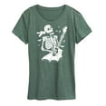 thumbnail image 1 of Instant Message - Skeleton Guitar - Women's Short Sleeve Graphic T-Shirt, 1 of 6