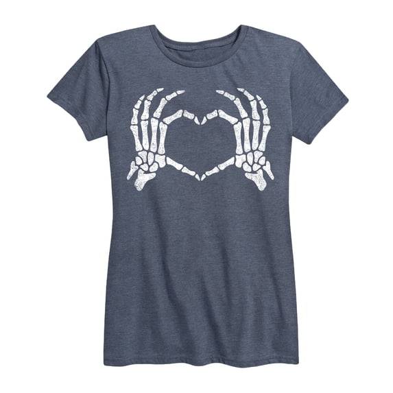 Instant Message - Skeleton Hand Heart Women's Short Sleeve Graphic T-Shirt