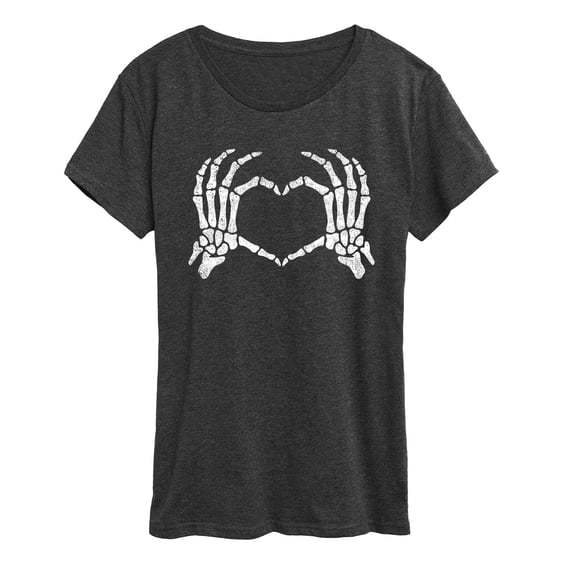 Instant Message - Skeleton Hand Heart Women's Short Sleeve Graphic T-Shirt