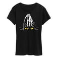 thumbnail image 1 of Instant Message - Skeleton Hand Petting Cat - Women's Short Sleeve Graphic T-Shirt, 1 of 6