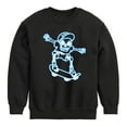 thumbnail image 1 of Instant Message - Skeletons Ride Skateboards Too - Toddler & Youth Crewneck Fleece Sweatshirt, 1 of 6