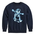thumbnail image 1 of Instant Message - Skeletons Ride Skateboards Too - Toddler & Youth Crewneck Fleece Sweatshirt, 1 of 6