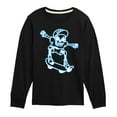thumbnail image 1 of Instant Message - Skeletons Ride Skateboards Too - Toddler & Youth Long Sleeve T-Shirt, 1 of 6
