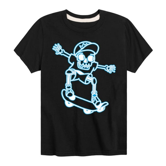 Instant Message - Skeletons Ride Skateboards Too - Toddler & Youth Short Sleeve T-Shirt