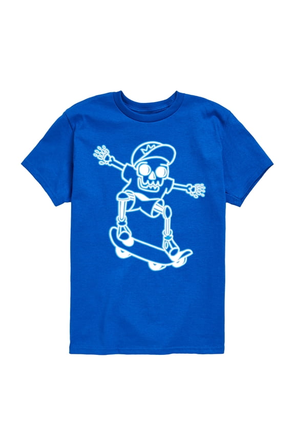 - Skeletons Ride Skateboards Too - Toddler & Youth Short Sleeve T-Shirt