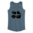 thumbnail image 1 of Instant Message - Sketched Black Cats - Women's Racerback Tank Top, 1 of 6