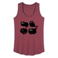 thumbnail image 1 of Instant Message - Sketched Black Cats - Women's Racerback Tank Top, 1 of 6