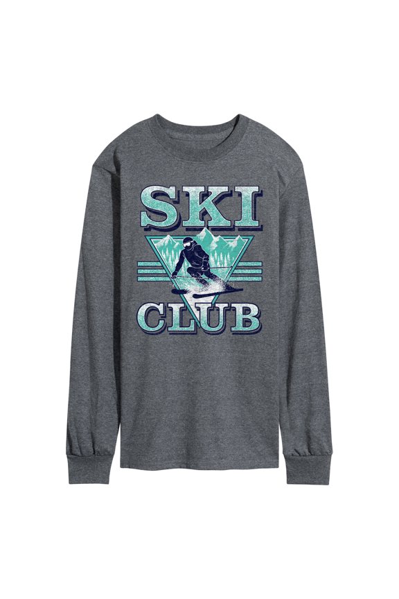 - Ski Club - Men's Long Sleeve Graphic T-Shirt