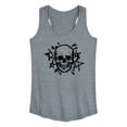 thumbnail image 1 of Instant Message - Skull And Stars - Women's Racerback Tank Top, 1 of 6