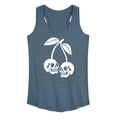 thumbnail image 1 of Instant Message - Skull Cherries - Women's Racerback Graphic Tank, 1 of 4