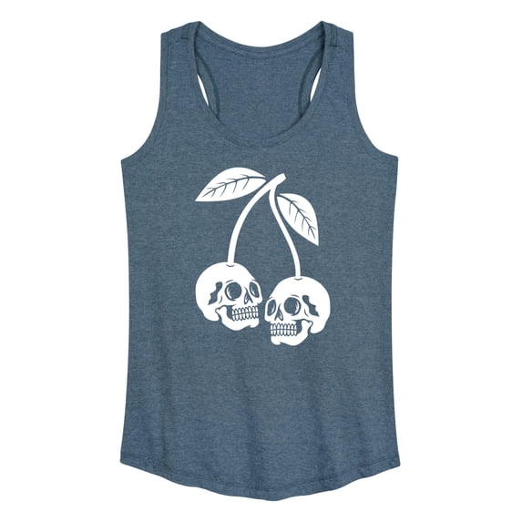 Instant Message - Skull Cherries - Women's Racerback Graphic Tank
